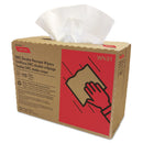 Cascades Tuff-Job Double Recrepe Wipers, 9 1/4 X 12 1/2, White, 110/Box, 12 Box/Carton - CSDW431