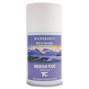 Rubbermaid Tc Microburst 9000 Air Freshener Refill, Mountain Peaks, 5.3 Oz Aerosol, 4/Carton - RCP4012461