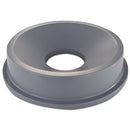 Rubbermaid Round Brute Funnel Top Receptacle, 22.38W X 5H, Gray - RCP3543GRA