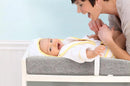 Contoured Changing Pad with Plush Cover - Grey