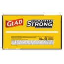 Glad Drawstring Large Trash Bags, 30 Gal, 1.05 Mil, 30" X 33", Black, 90/Carton - CLO78952