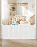 Retractable Baby Gate - White