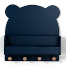 babyGap Brannan Bear Wall Shelf with 4 Hooks, Gap Navy