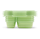 Divided Food Storage Containers - Green