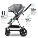 Meteor Stroller - Grey / Silver Frame