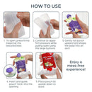 Self-Feeding Baby Food Pouch Holder - Clear