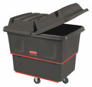 Rubbermaid High-Maneuverability Cube Truck, Cubic Foot Capacity 20.0 cu ft, 48 1/4 in x 34 1/8 in x 37 7/8 in - FG472000BLA