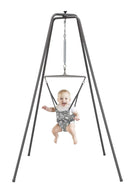 Saddle Baby Exerciser with Stand - Grey
