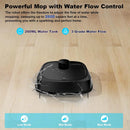 Robotic Vacuum Cleaner and mop, with Laser LiDAR Navigation - Black