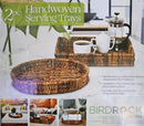 Handwoven Serving Trays - Brown