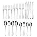 20pc Brynn Flatware Set Silver: Stainless Steel, Service for 4