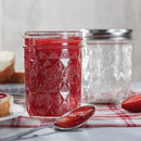 8oz Regular Mouth Glass Mason Jars - 12 Pack