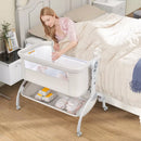 Infans 3-In-1 Portable Baby Bassinet Bedside Cradle With Mattress