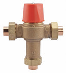 Watts 1 in Union Inlet Type Thermostatic Mixing Valve, Lead Free Copper Silicon Alloy, 23 gpm - LF1170-M2-US