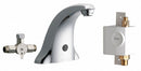 Chicago Faucets Chrome, Low Arc, Bathroom Sink Faucet, Motion Sensor Faucet Activation, 1.0 gpm - 116.966.AB.1