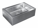 Just Manufacturing 21 in x 33 in x 8 in Silver Mop Sink, 8 in Bowl Depth, Stainless Steel - A-47699