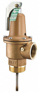 Watts Temperature and Pressure Relief Valve, 6,379,000 BtuH, 150 psi, 3 in Thermostat Length - LF342-150-210-2"