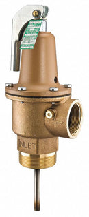 Watts Temperature and Pressure Relief Valve, 6,379,000 BtuH, 150 psi, 8 in Thermostat Length - LF342X-150-210-2"