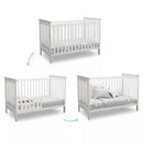 Delta Children Adley 3-in-1 Convertible Crib - Bianca White (See Description)