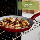 Ceramic Fry Pan Set - Red