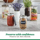 12ct 16oz Smooth Glass Mason Jar with Lid and Band
