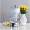 40 Cup Glass Water Pitcher with Ready-Pour + Free Water Quality Meter