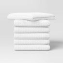 6pc Terry Kitchen Towels White - ™: Cotton Gingham Check, Dish & Cleaning Towels, OEKO-TEX Certified