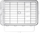 Steel Frame dishrack, Stainless Stee -  White