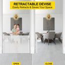 Retractable Dog Gate - White