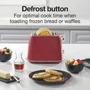 Plastic 2 Slice Toaster - Red