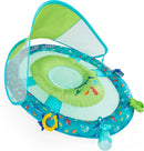 Inflatable Infant Spring Float with Canopy - Turquoise