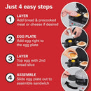 Breakfast Sandwich Maker - Silver