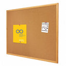Quartet Push-Pin Bulletin Board, Cork, 48 inH x 72 inW, Brown - 307