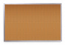 Quartet Push-Pin Bulletin Board, Cork, 48 inH x 72 inW, Brown - 2307