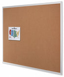 Quartet Push-Pin Bulletin Board, Cork, 48 inH x 96 inW, Brown - 2308