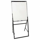 Quartet Gloss-Finish Melamine Dry Erase Board, Easel Mounted, Portable/Carry, 26"H x 35"W, White - 351900