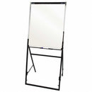 Quartet Gloss-Finish Melamine Dry Erase Board, Easel Mounted, Portable/Carry, 26"H x 35"W, White - 351900