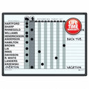 Quartet Gloss-Finish Porcelain In/Out Board, Wall Mounted, 18 inH x 24 inW, White/Gray - 781G