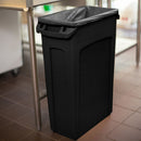 Rubbermaid 23 gal Rectangular Trash Can, Plastic, Black - FG354060BLA