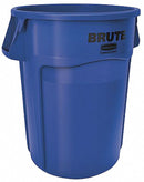 Rubbermaid Rubbermaid Plastic Trash Container: 44 gal Capacity, 31 1/2 in Ht, 24 in Dia, Round, Blue - FG264360BLUE