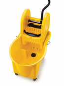 Rubbermaid Yellow Polypropylene Mop Bucket and Wringer, 11 gal. - FG757688YEL