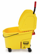 Rubbermaid Yellow Polypropylene Mop Bucket and Wringer, 11 gal. - FG757688YEL