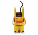 Rubbermaid Yellow Polypropylene Mop Bucket and Wringer, 11 gal. - FG757688YEL