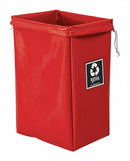 Royal Basket Enviro Hamper Bag, 4.2 cu ft Volume Capacity, Red, Vinyl, 30 in Height, 15 in Width - G00-RRX-EBN