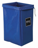 Royal Basket Vinyl, Open Top Hamper Bag, 16 in L X 15 in W, Blue - G00-BBX-HBN