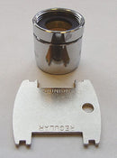 Chicago Faucets Aerated Outlet, Fits Brand Chicago Faucets, Chrome, Brass - E3VPJKABCP