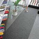 Nomad Indoor/Outdoor Entrance Runner, 20 ft L, 4 ft W, 1/2 in Thick, Rectangle, Slate Gray - 6050