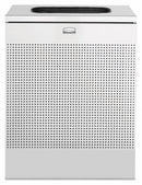 Rubbermaid 22 1/2 gal Rectangular Fire-Resistant Trash Can, Metal, Silver - FGSR18SSPL