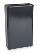 Rubbermaid 24 gal Rectangular Fire-Resistant Trash Can, Metal, Black - FGWB96RBK