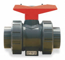 Georg Fischer Ball Valve, CPVC, Inline True Union, 2-Piece, Pipe Size 1/2 in - 163546342